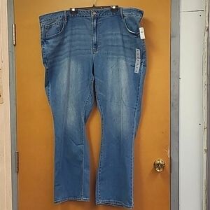 Old Navy Medium Wash Mid Rise Kicker Bootcut Jeans